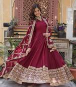 Premium designer readymade gown with dupatta sets