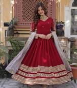 Readymade gown with dupatta sets