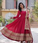 Ready to wear gown with dupatta sets