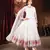 WHITE Faux Blooming EMBROIDERY Anarkali SUIT