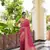 Dark Pink Zari Woven Banarasi Soft Georgette Saree