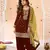 Maroon Embroidered Viscose Punjabi Salwar Suit