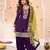 Purple Embroidered Viscose Punjabi Salwar Suit