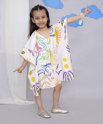 White sun print kaftan 2
