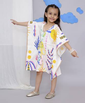 White sun print kaftan 5