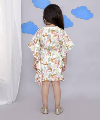 White tiger print kaftan 3