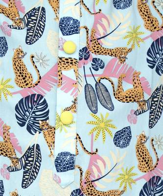 Blue tiger print kurta set 4