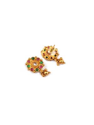 Gold plated multicolor kemp necklace set 5