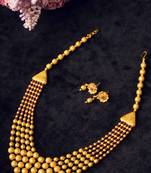 Gold plated red brass multilayer mala set