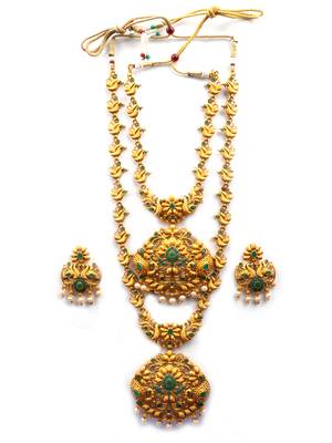 Gold plated geen kemp double line jewellery set 2