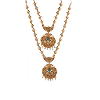 Gold plated geen kemp double line jewellery set 3