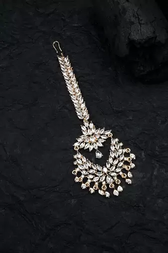 Rose gold plated ad big size mangtika for special occasions