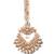 Rose gold plated ad big size mangtika for special occasions