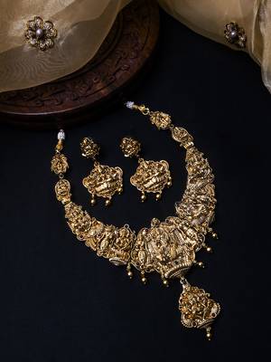 Unique long lord shiv parivar necklace set 1