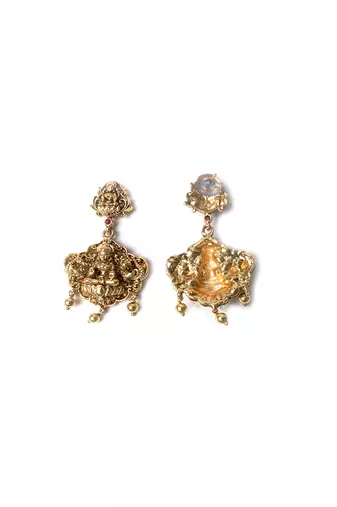 Unique long lord shiv parivar necklace set