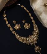 Lord shiv parivar style short necklace set