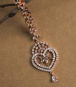 Elegant rose gold mangtika for special occasions