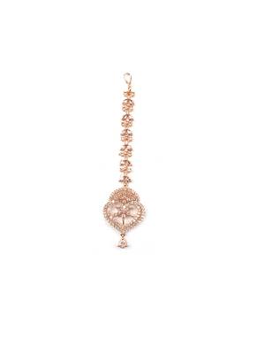 Elegant rose gold mangtika for special occasions 3