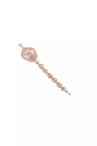 Elegant rose gold mangtika for special occasions