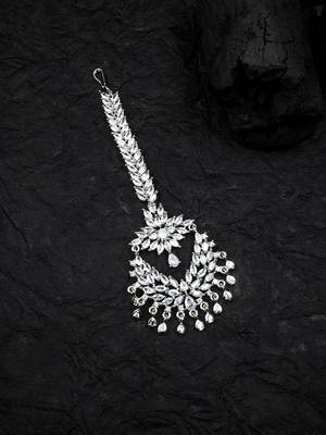 Silver plated ad big size mangtika for special occasions 1