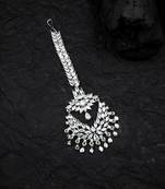 Silver plated ad big size mangtika for special occasions