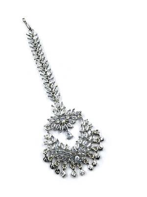 Silver plated ad big size mangtika for special occasions 3