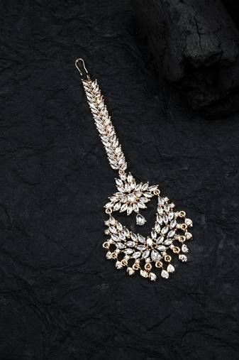 Rose gold plated ad big size mangtika for special occasions