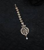 Rose gold plated minimalist mangtika for special occasions