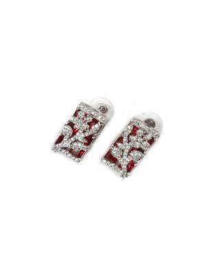Silver plated square ad pendant set with earrings 5