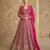 top trending pink floor touch georgette anarkali suit for women