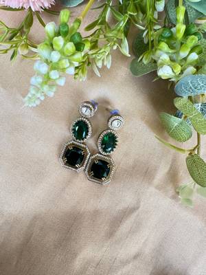 Dangle earrings sabyasachi inspired stone 1