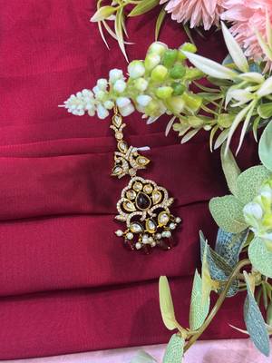 Indian tikka gold finish headpiece 2