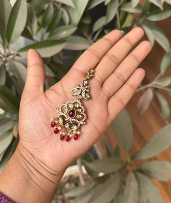 Indian tikka gold finish headpiece 3