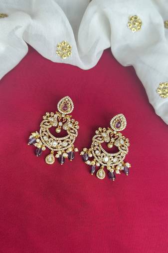 Statement diamond earrings