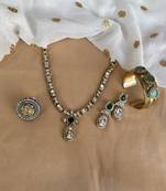  bracelet ring and earring combo jewelry