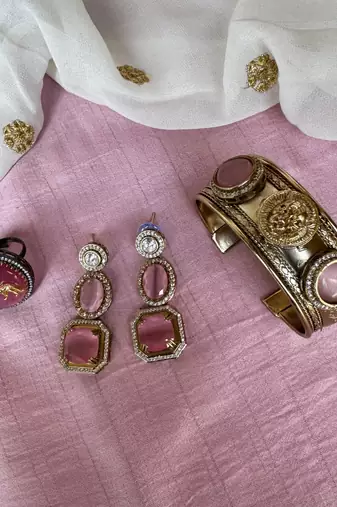  bracelet ring and earring combo jewelry