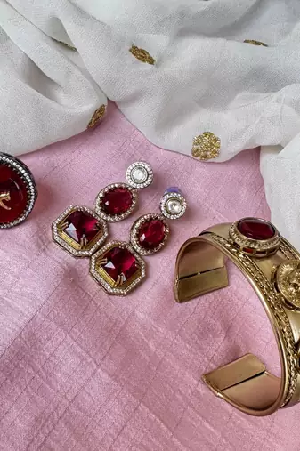  bracelet ring and earring combo jewelry
