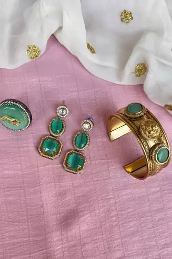  bracelet ring and earring combo jewelry