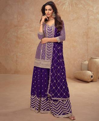 trending blue straight suit for women ethnic wear 1