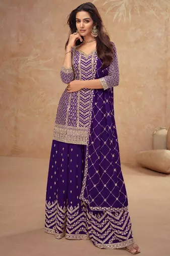 trending blue straight suit for women ethnic wear