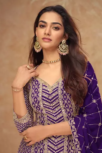 trending blue straight suit for women ethnic wear
