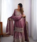 Designer wedding wear palazzo suit for women