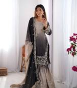 Designer wedding wear palazzo suit for women