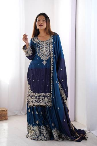Designer wedding wear pent suit for women