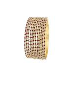 Sparkling elegance beautiful trendy bangles studded with cz bangles occasional wear for women size-2.4