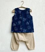 Organic  zoo jhabla with raidana pants