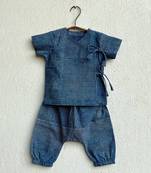 Organic check angarakha & matching pants