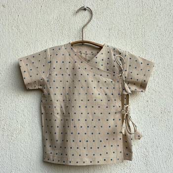 Organic indigo raidana angarakha + indigo check pants 2