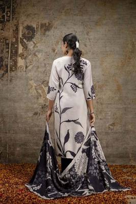 Women's Viscose Rayon Fabric Straight Printed Kurta, Pant and Dupatta Set 2