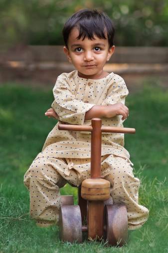 Organic indigo raidana kurta + matching pants